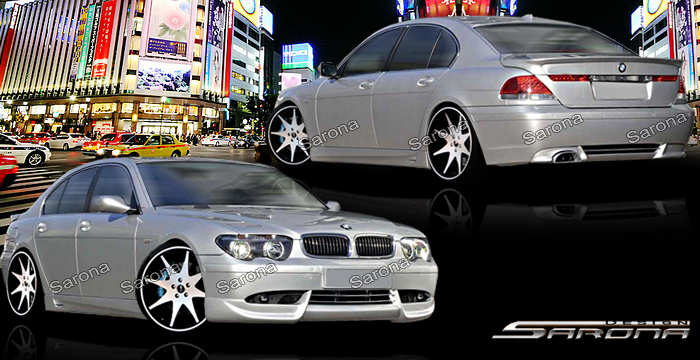 Custom BMW 7 Series Body Kit  Sedan (2002 - 2005) - $1290.00 (Manufacturer Sarona, Part #BM-043-KT)
